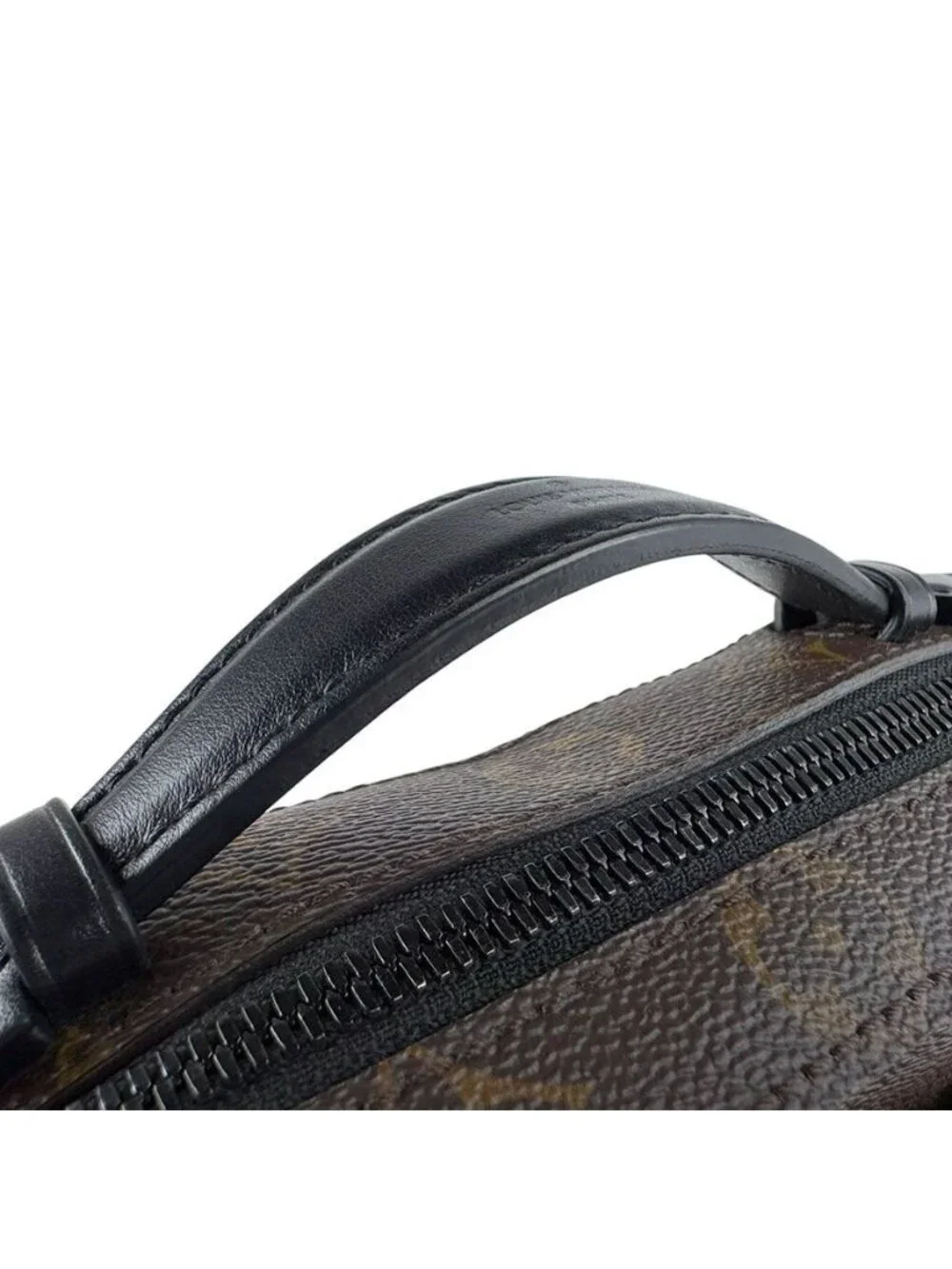 Louis Vuitton Shoulder Bag Monogram Macassar Handle Soft Trunk